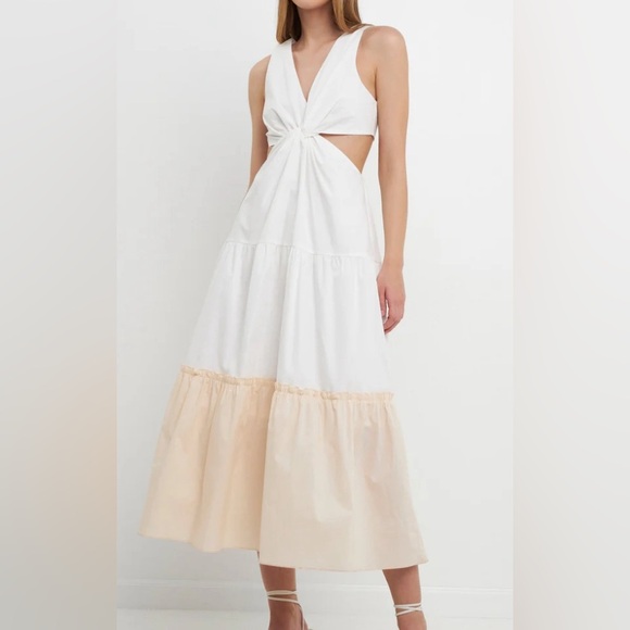 Endless Rose TWIST CUT OUT COLOR BLOCK MAXI - Picture 3 of 11